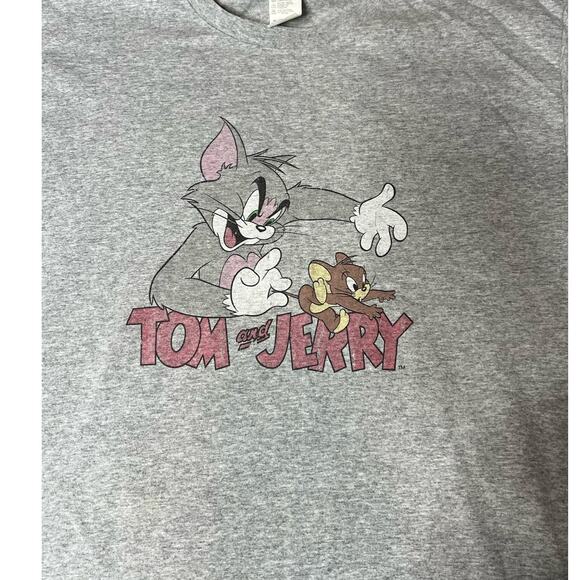 Vintage Hanna Barbera Tag 2004 Tom and Jerry Cartoon Tee Size Large - Picture 3 of 9